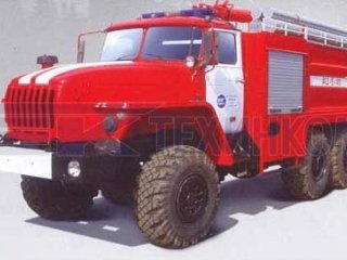 Автоцистерна пожарная АЦ-6-40 на шасси УРАЛ 5557 одна кабина объемом 6000 литровПСЦ ТЕХИНКОМ
