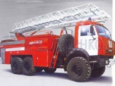 Автоцистерна пожарная с лестницей АЦЛ-4-40/22 (43118)