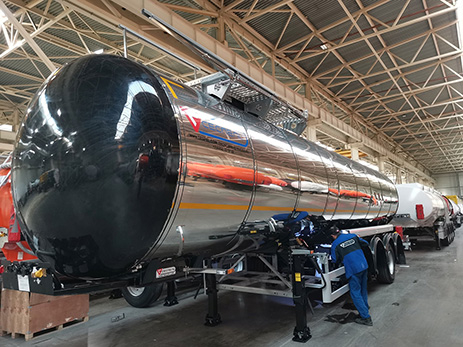 Битумовоз полуприцеп-цистерна Сеспель SF4B32