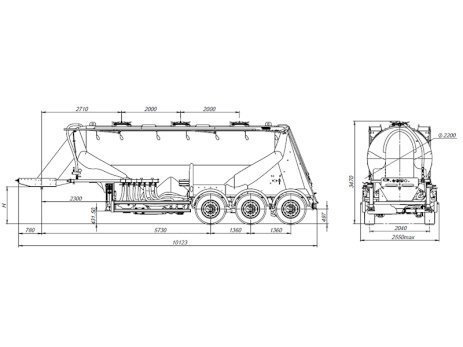 Муковоз полуприцеп-цистерна Сеспель SF3U24