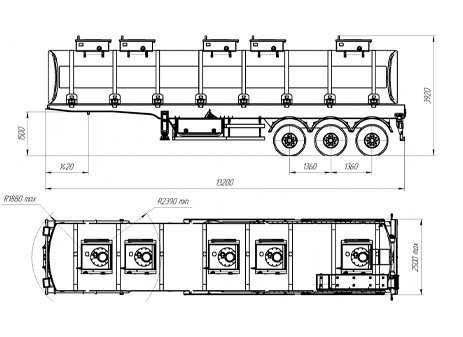Полуприцеп цистерна ППЦ 40-63.042