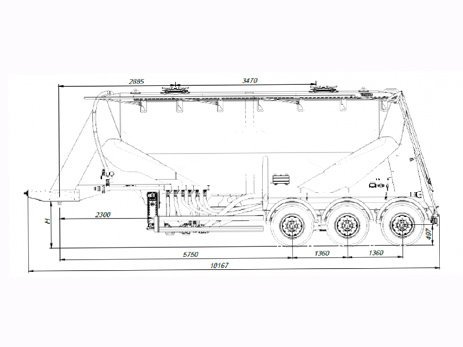 Цементовоз полуприцеп-цистерна Сеспель SF3U34
