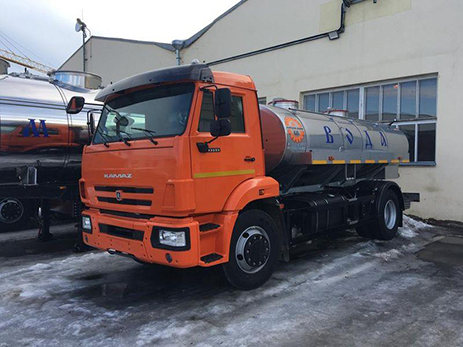 Автоцистерна для воды ЯДИШ-ВМ-43253 на шасси КАМАЗ-43253