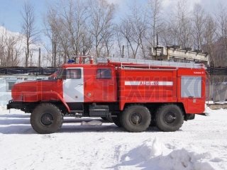 Автоцистерна пожарная АЦ-6-40 на шасси УРАЛ 4320 фото 3