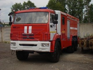 Автоцистерна пожарная АЦ-8-40(70) на шасси КАМАЗ 43118 кабина салонного типа фото 2