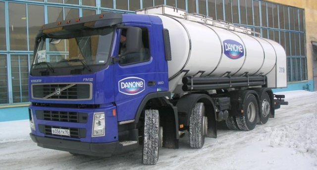 Автоцистерна молоковоз БЦМ-139 вместимостью 16 000 литров на шасси VOLVO