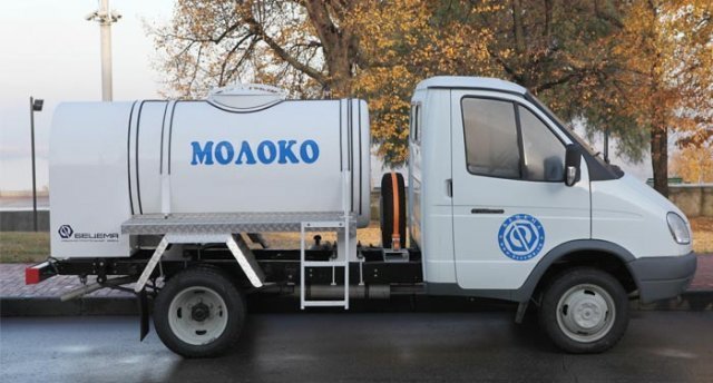 Автоцистерна молоковоз БЦМ-226 на шасси ГАЗ-3302 вместимостью 1 200 литров