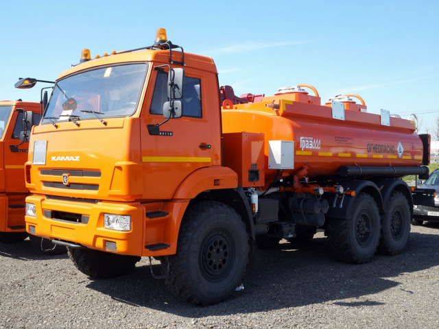 Автотопливозаправщик АТЗ-11 мод. 56142-010-45 на шасси КАМАЗ-43118 объемом 11 кубов ГрАз