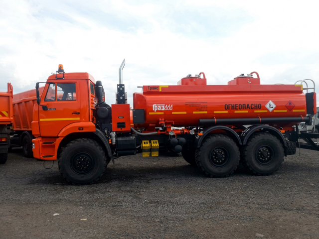 Автотопливозаправщик АТЗ-11 мод. 56142-010-45 на шасси КАМАЗ-43118 объемом 11 кубов ГрАз фото 2