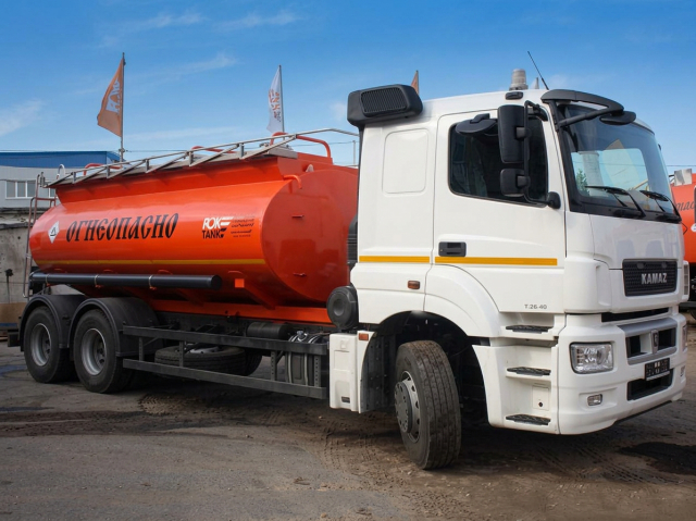 Автотопливозаправщик АТЗ-10 мод. 966621 на шасси КАМАЗ-65115 Foxtank