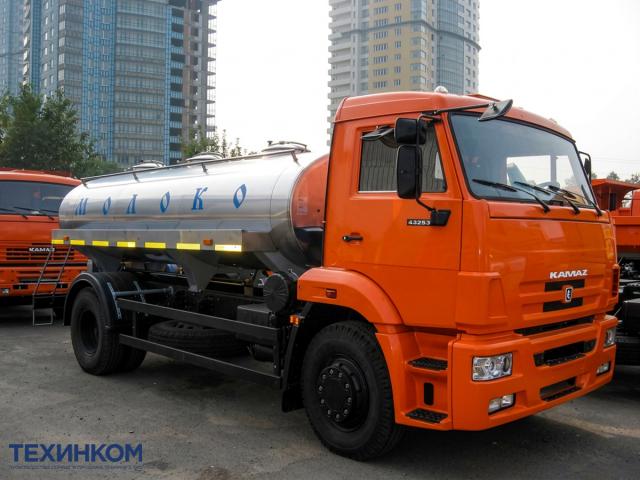Автоцистерна молоковоз АЦПТ-7.5-65115 мод.56774-25 на шасси КАМАЗ-43253 ОАО «Завод Старт» фото 2