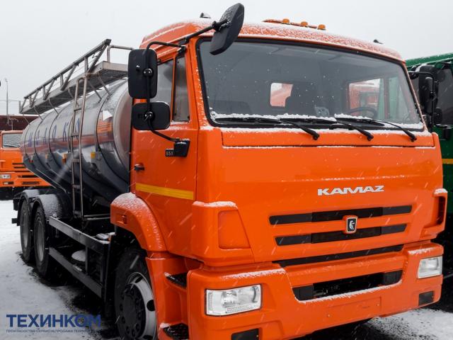 Автоцистерна молоковоз ЯДИШ-ВМ-13,4 на шасси КАМАЗ-65115-773052-50 объемом 10,5 кубов