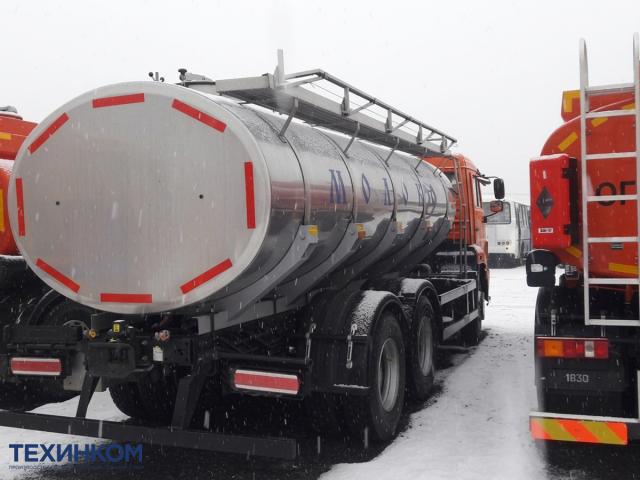 Автоцистерна молоковоз ЯДИШ-ВМ-13,4 на шасси КАМАЗ-65115-773052-50 объемом 10,5 кубов фото 2