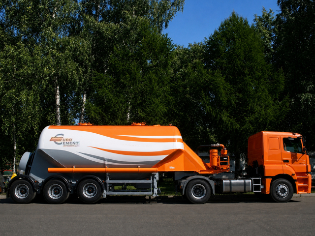 Цементовоз полуприцеп-цистерна Бецема ТЦ-21.1AL объемом 24,4 кубов фото 2