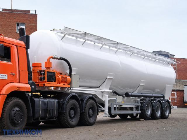 Цементовоз полуприцеп-цистерна Бецема БЦМ-55.1AL объемом 53 куба фото 2