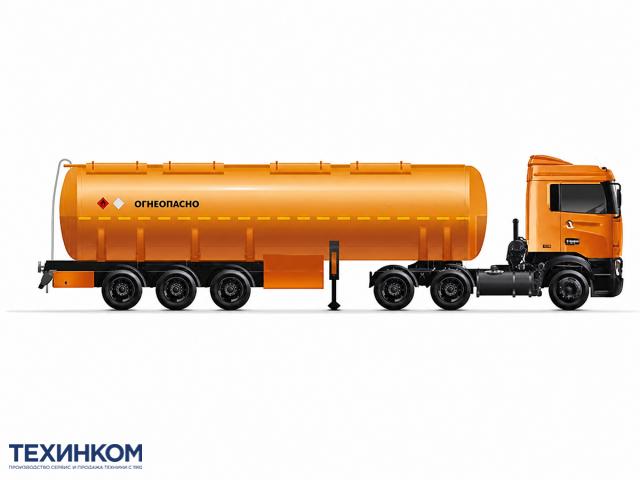 Бензовоз полуприцеп-цистерна ППЦ мод.914921 объемом 40 кубов Ттехно