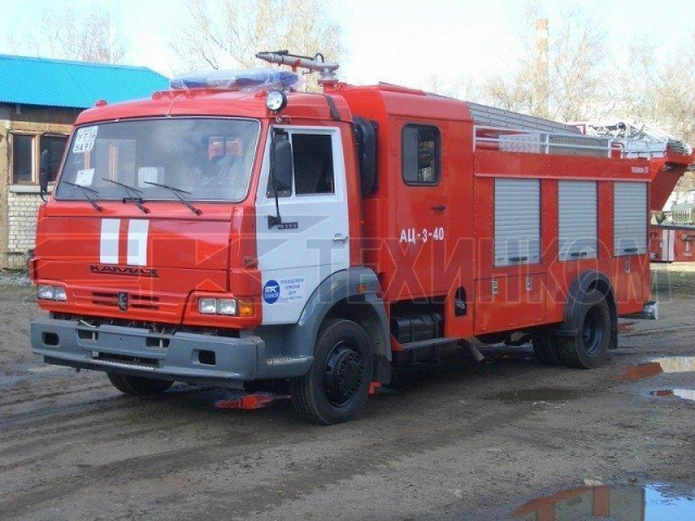 Автоцистерна пожарная АЦ-3-40 на шасси КАМАЗ 4308 сдвоенная кабина объемом 3000 литров ПСЦ ТЕХИНКОМ фото 6