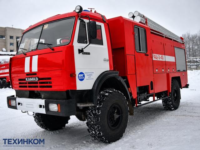 Автоцистерна пожарная АЦ-3-40 на шасси КАМАЗ 43502 объемом 3000 литров ПСЦ ТЕХИНКОМ