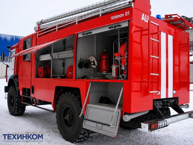 Автоцистерна пожарная АЦ-3-40 на шасси КАМАЗ 43502 объемом 3000 литров ПСЦ ТЕХИНКОМ фото 2