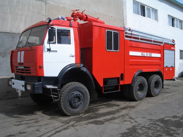 Автоцистерна пожарная АЦ-8-40(80) на шасси КАМАЗ 53228